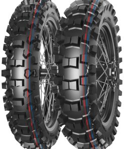 moto gume 90/100-12 46M Terra Force-MX IT R TT NHS / rdeča modra črta