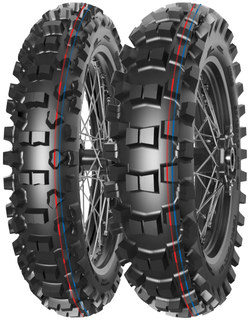 Ljetna MITAS moto gume 90/100-12 46M Terra Force-MX IT R TT NHS / rdeča modra črta moto gume 90/100-12 46M Terra Force-MX IT R TT NHS / rdeča modra črta